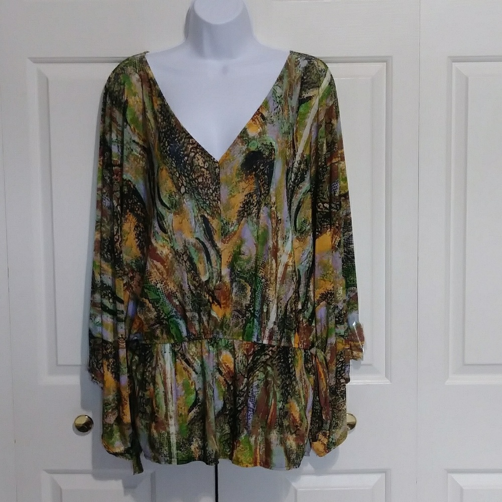 🎯 Urban Mango Kimono Style Print Top